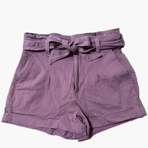 Express high waisted tie shorts